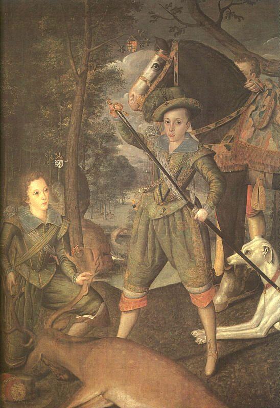 Robert Peake the Elder Henry Frederick, Prince of Wales and Sir John Harington Spain oil painting art